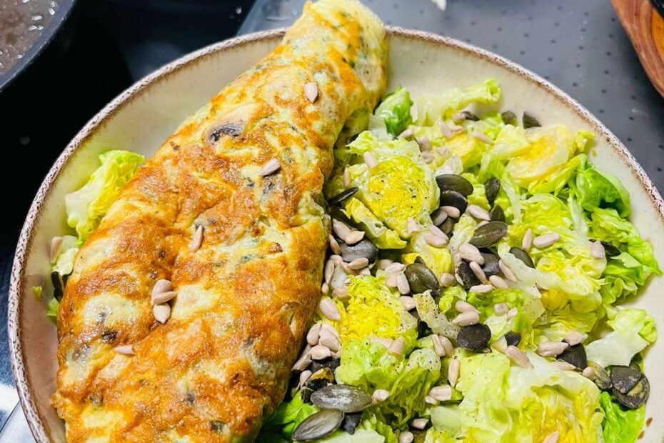 champignon et cébettes